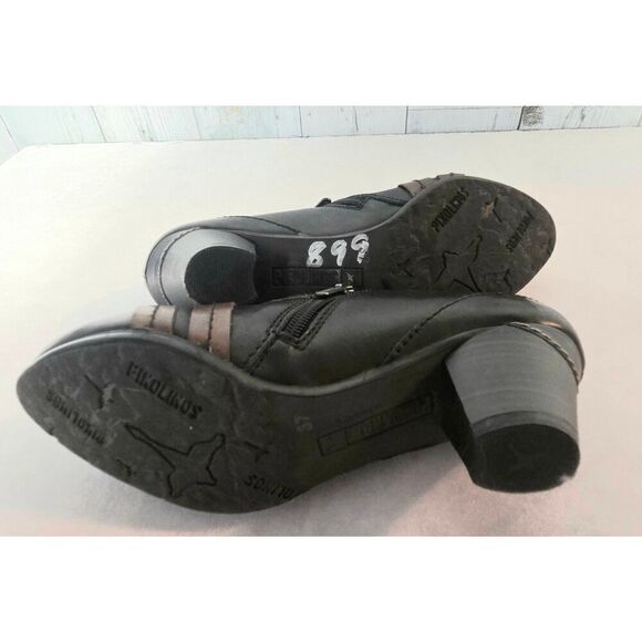 Pikolinos Lille Leather Heeled Booties Sz. 37 / 6.5-7 - Picture 11 of 13
